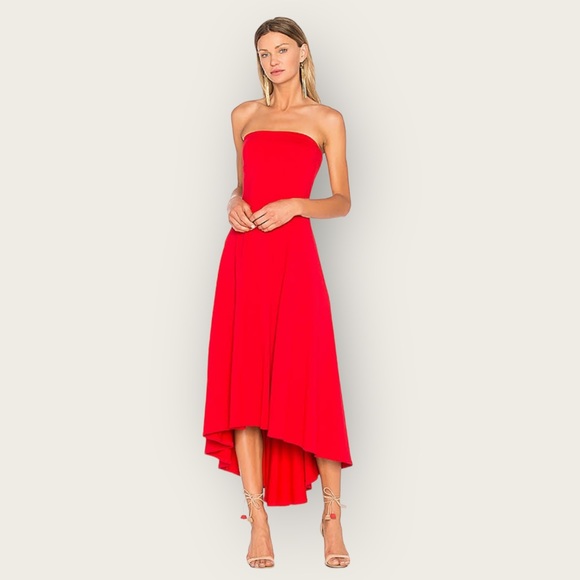 Susana Monaco Dresses & Skirts - NWT | Susana Monaco | Strapless Seamed High Low Dress | Perfect Red | Medium